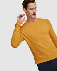 FRANKIE SOFT CREW NECK KNIT TOP MENS KNITWEAR