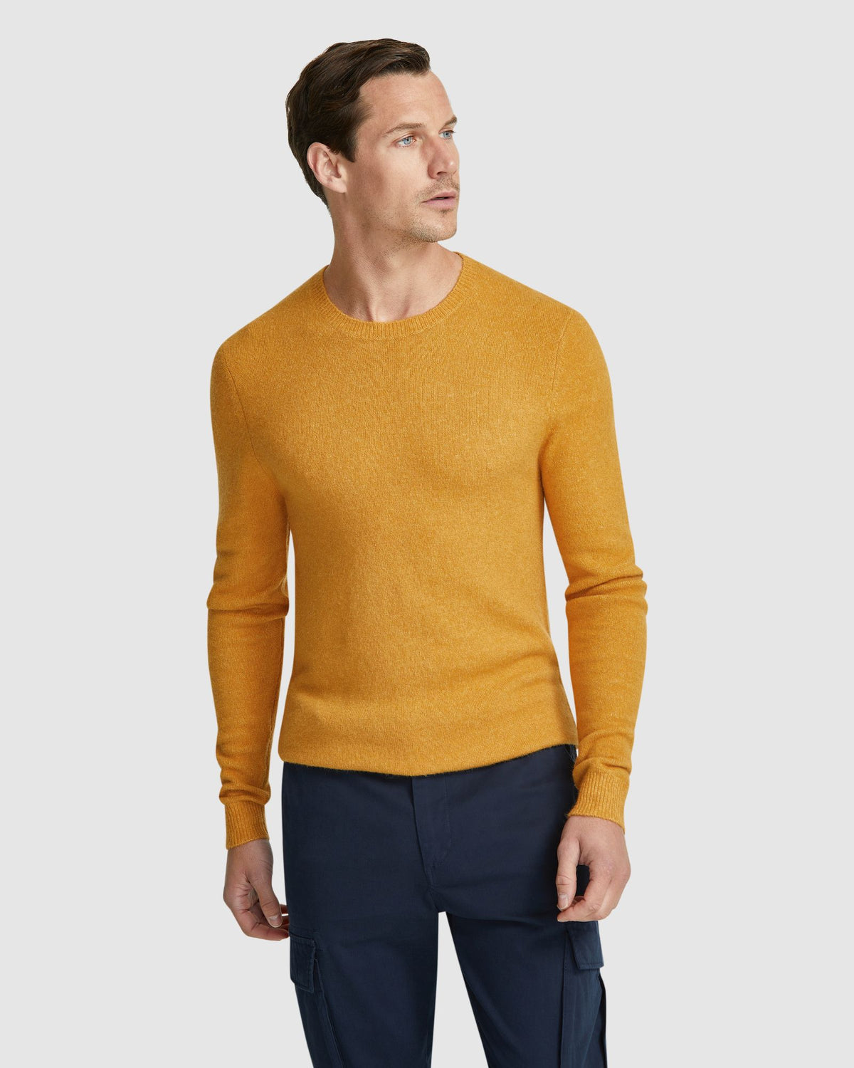 FRANKIE SOFT CREW NECK KNIT TOP MENS KNITWEAR