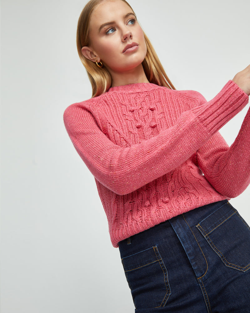 JESSE DONEGAL CABLE KNIT TOP WOMENS KNITWEAR