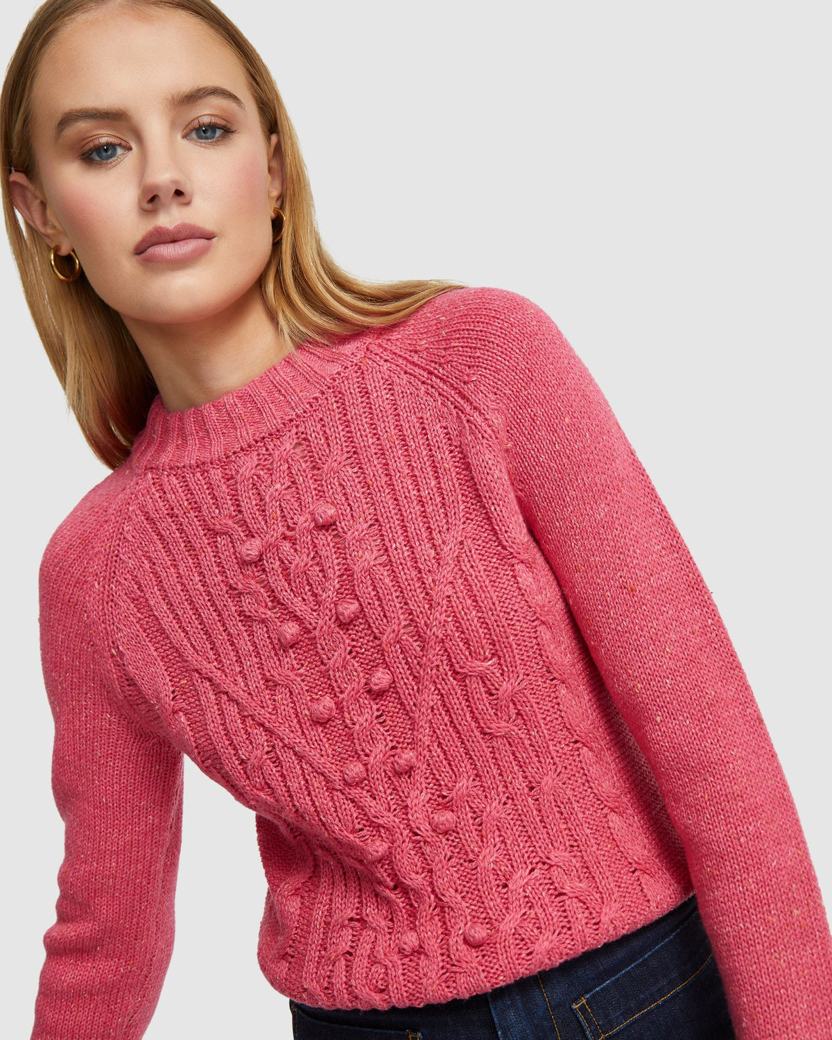 JESSE DONEGAL CABLE KNIT TOP – Oxford Shop