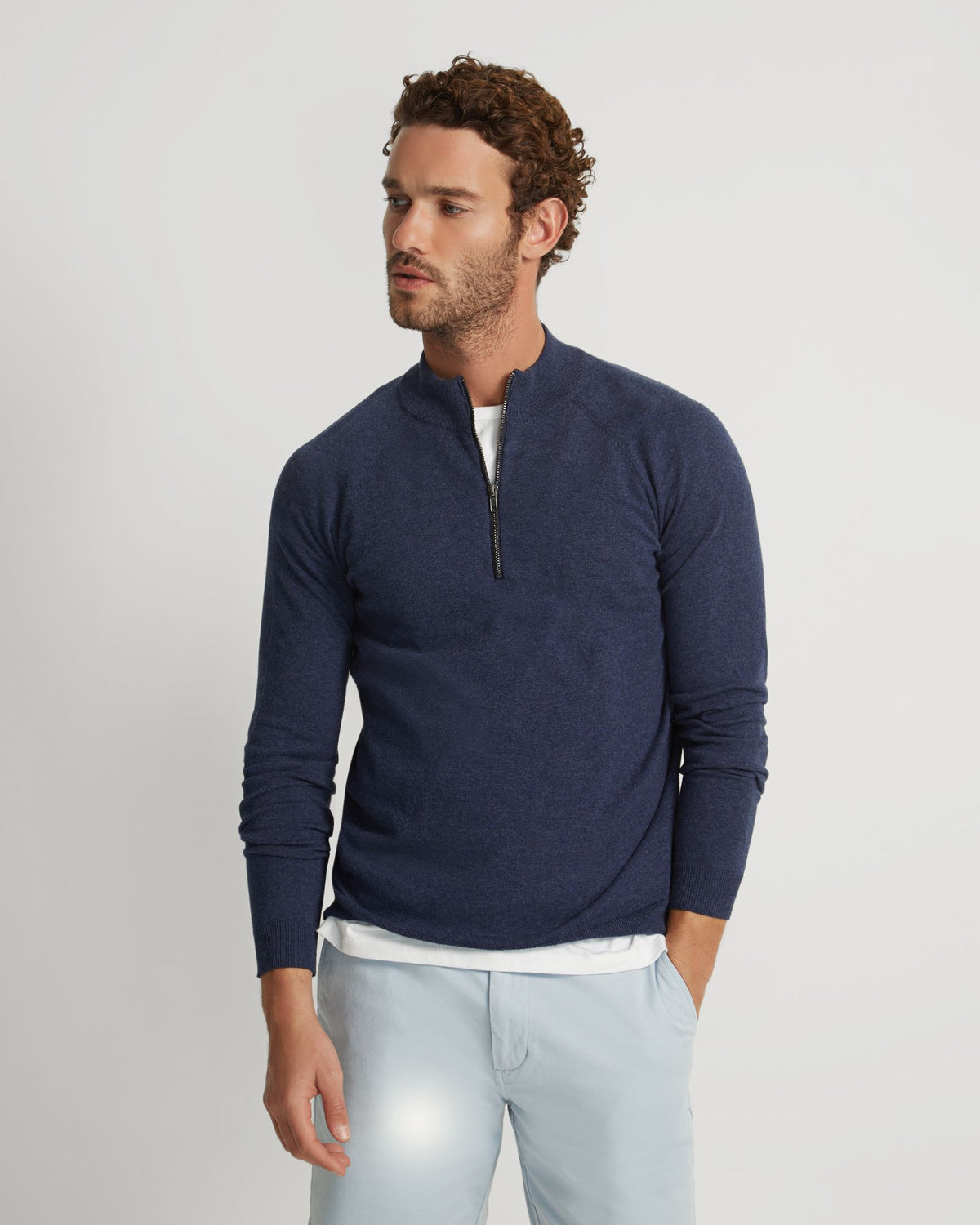 PERRY ZIP COLLAR KNIT TOP - AVAILABLE ~ 1-2 weeks MENS KNITWEAR