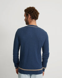 BRUNO CASHMERE BLEND V-NECK TOP - AVAILABLE ~ 1-2 weeks MENS KNITWEAR