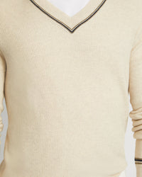 BRUNO CASHMERE BLEND V-NECK TOP - AVAILABLE ~ 1-2 weeks MENS KNITWEAR