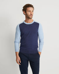 FINN CREW NECK CASHMERE BLEND TOP - AVAILABLE ~ 1-2 weeks MENS KNITWEAR