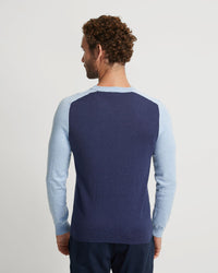 FINN CREW NECK CASHMERE BLEND TOP - AVAILABLE ~ 1-2 weeks MENS KNITWEAR