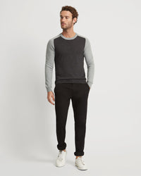 FINN CREW NECK CASHMERE BLEND TOP MENS KNITWEAR