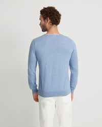 TIPPING V-NECK KNITTED TOP MENS KNITWEAR