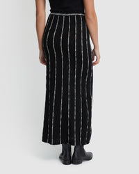 EMILY STRIPED KNIT SKIRT WOMENS SKIRTS