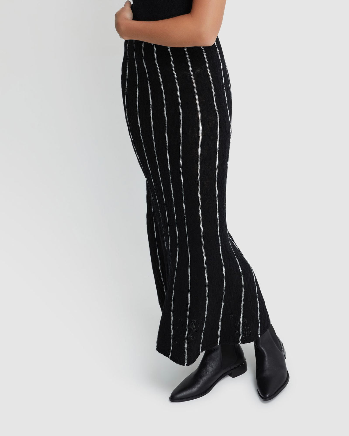 EMILY STRIPED KNIT SKIRT WOMENS SKIRTS