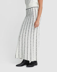 EMILY STRIPED KNIT SKIRT WOMENS SKIRTS