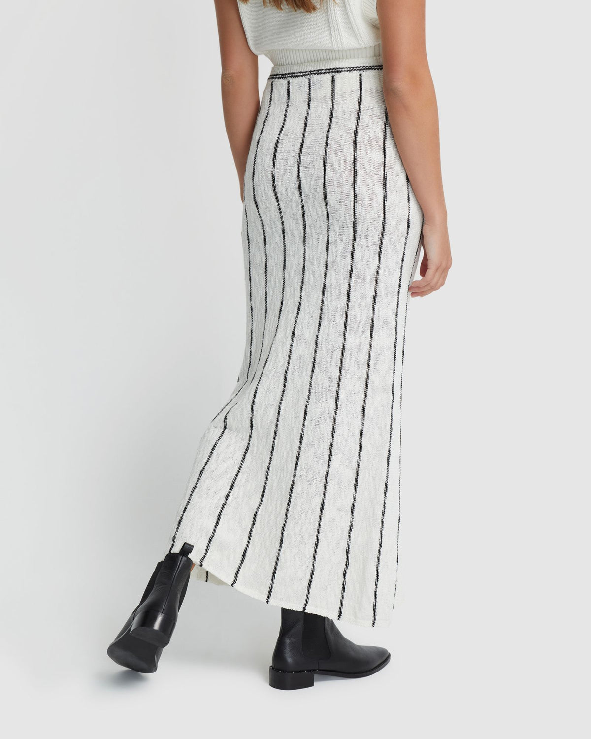 EMILY STRIPED KNIT SKIRT WOMENS SKIRTS