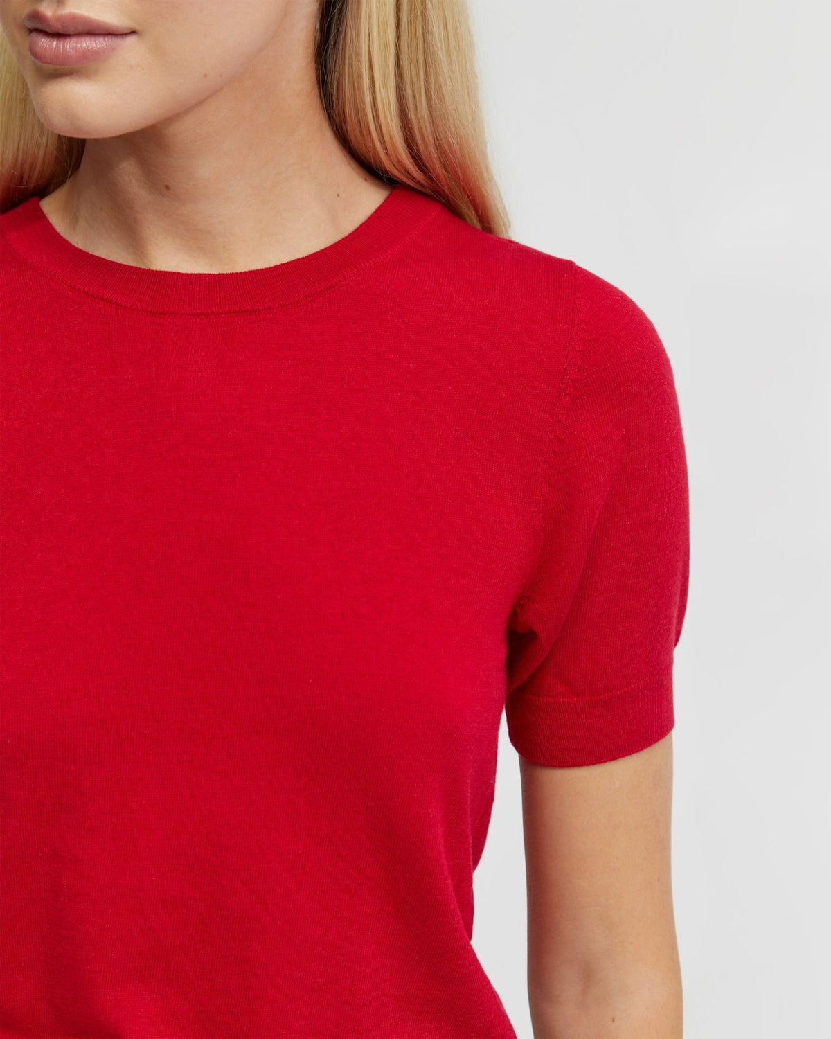 GRACE SHORT SLEEVE CASHMERE BLEND KNIT - AVAILABLE ~ 1-2 weeks WOMENS KNITWEAR