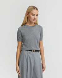 GRACE SHORT SLEEVE CASHMERE BLEND KNIT - AVAILABLE ~ 1-2 weeks WOMENS KNITWEAR