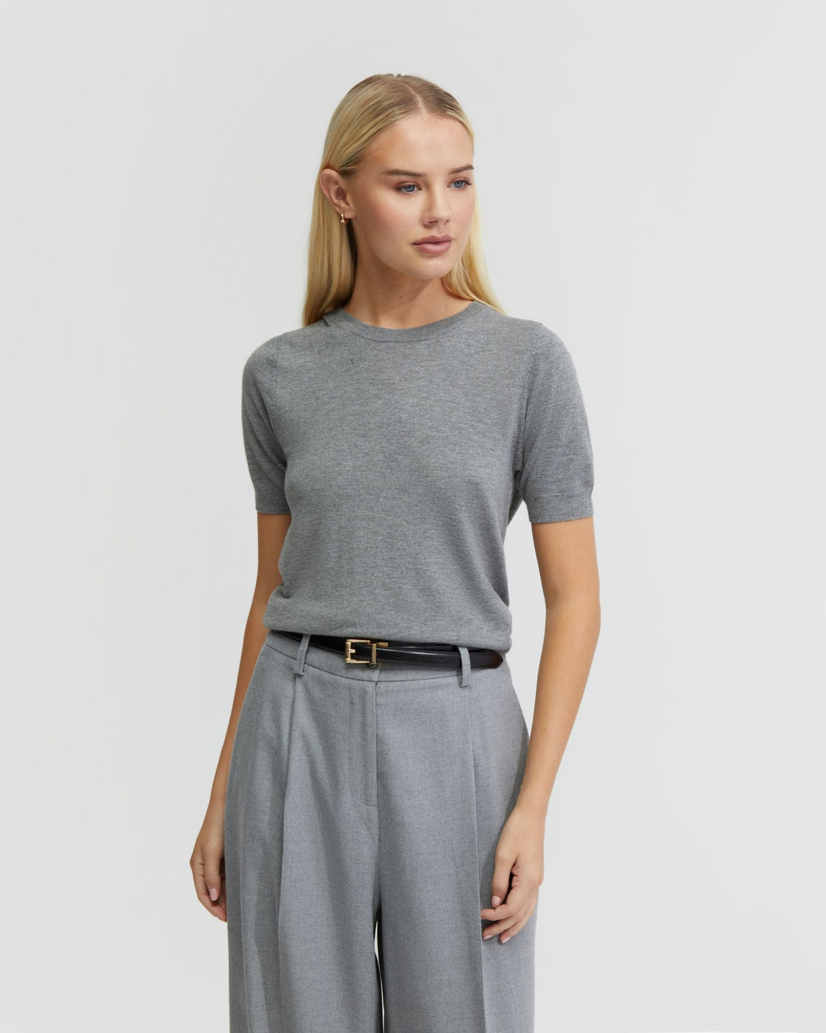 GRACE SHORT SLEEVE CASHMERE BLEND KNIT - AVAILABLE ~ 1-2 weeks WOMENS KNITWEAR