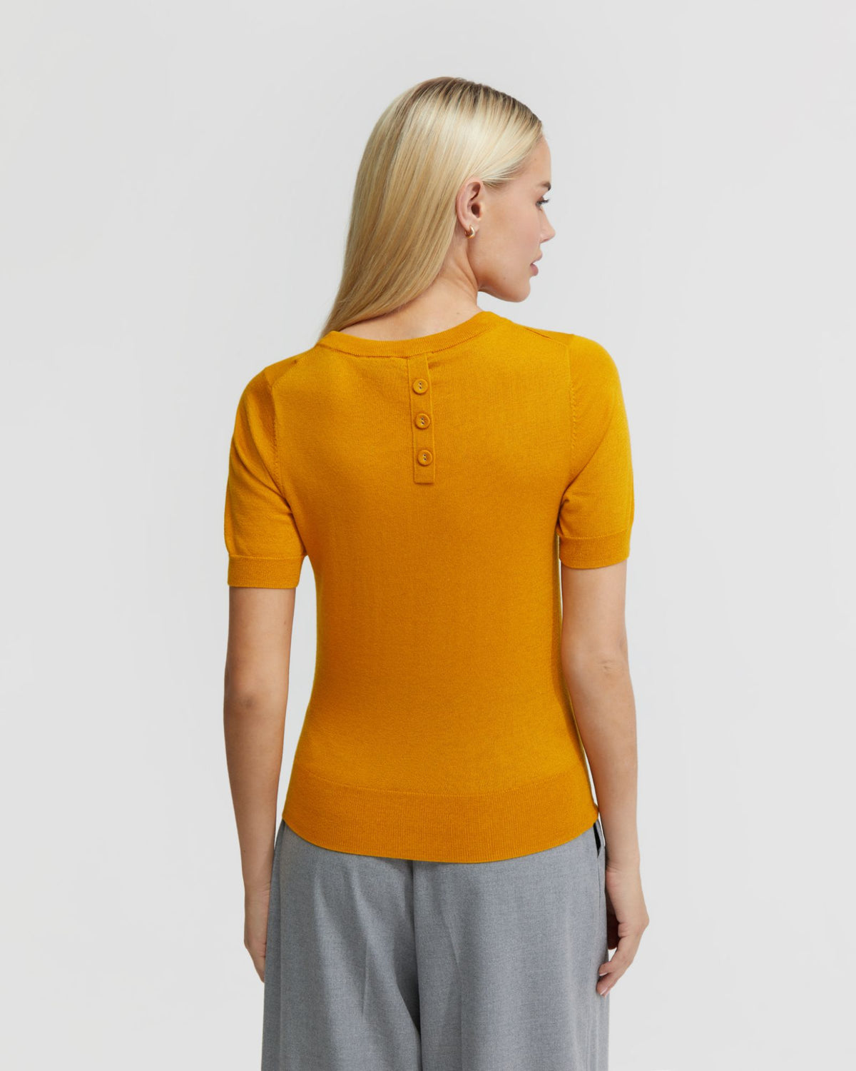 GRACE SHORT SLEEVE CASHMERE BLEND KNIT - AVAILABLE ~ 1-2 weeks WOMENS KNITWEAR