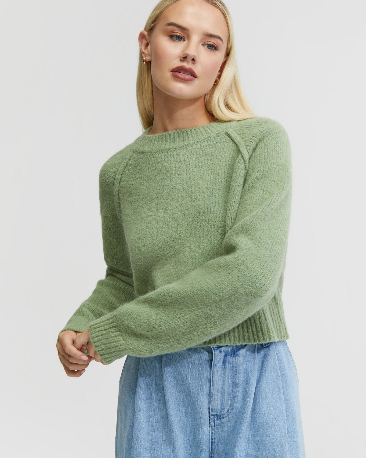 MEI ALPACA BLEND SOFT KNIT TOP - AVAILABLE ~ 1-2 weeks WOMENS KNITWEAR