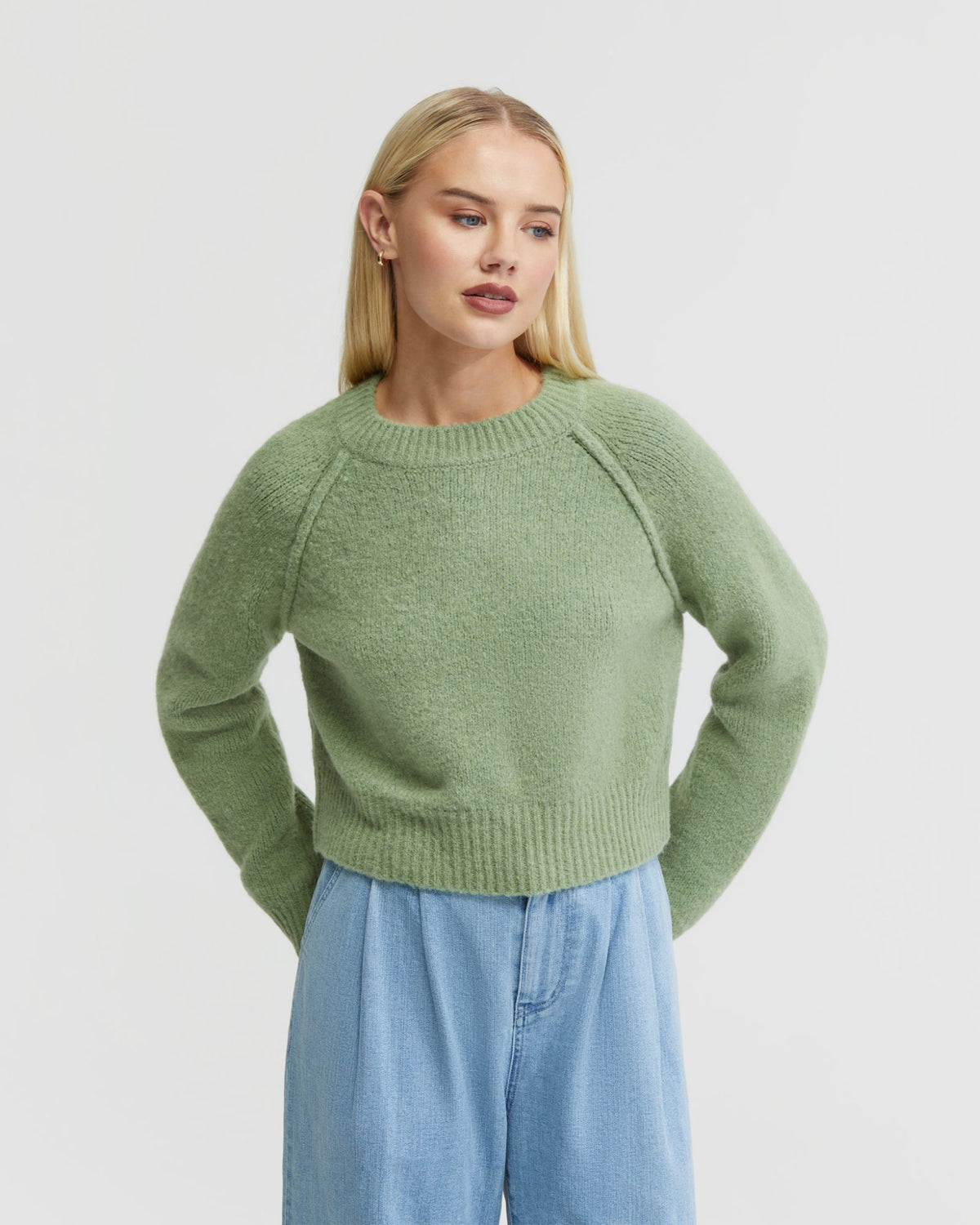 MEI ALPACA BLEND SOFT KNIT TOP - AVAILABLE ~ 1-2 weeks WOMENS KNITWEAR