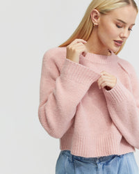 MEI ALPACA BLEND SOFT KNIT TOP - AVAILABLE ~ 1-2 weeks WOMENS KNITWEAR