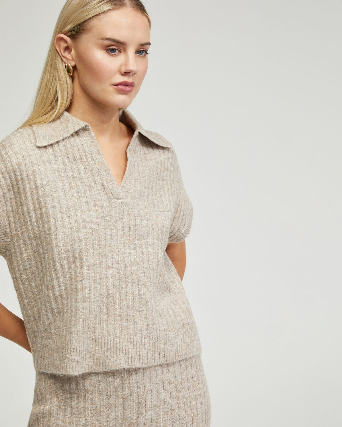 BECCA POLO NECK VEST - AVAILABLE ~ 1-2 weeks WOMENS KNITWEAR