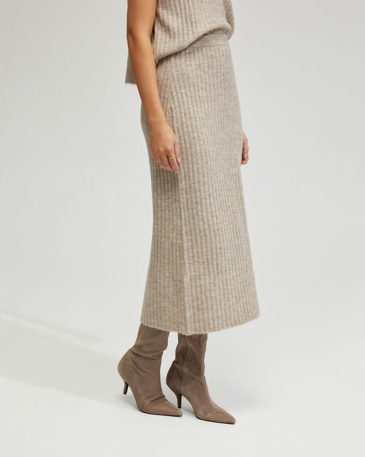 PETRA RIB KNIT SKIRT - AVAILABLE ~ 1-2 weeks WOMENS SKIRTS