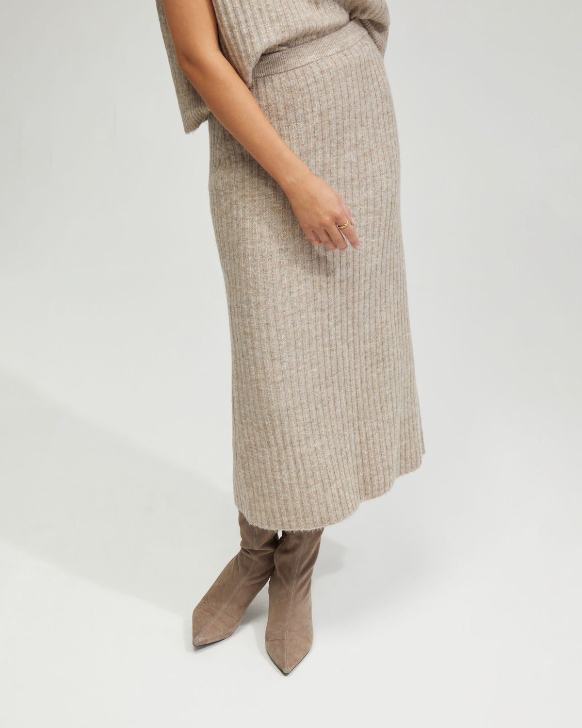 PETRA RIB KNIT SKIRT - AVAILABLE ~ 1-2 weeks WOMENS SKIRTS