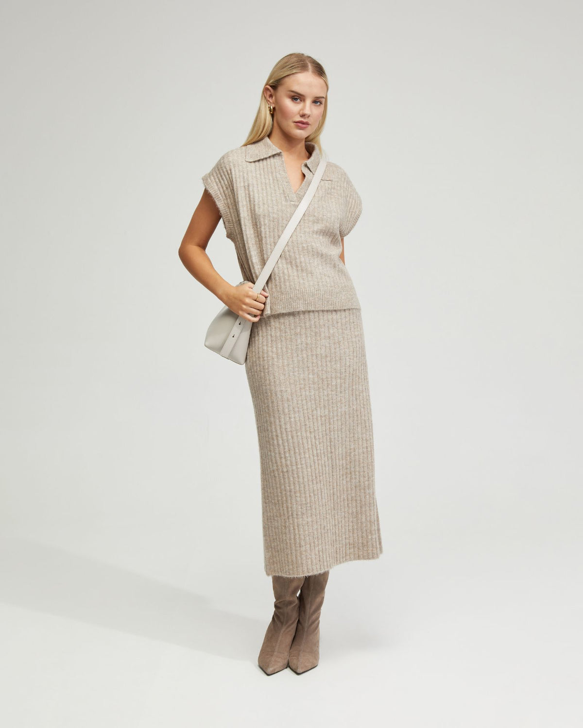 PETRA RIB KNIT SKIRT - AVAILABLE ~ 1-2 weeks WOMENS SKIRTS