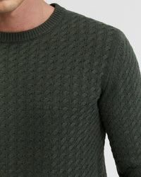 OTTO CABLE KNIT MENS KNITWEAR