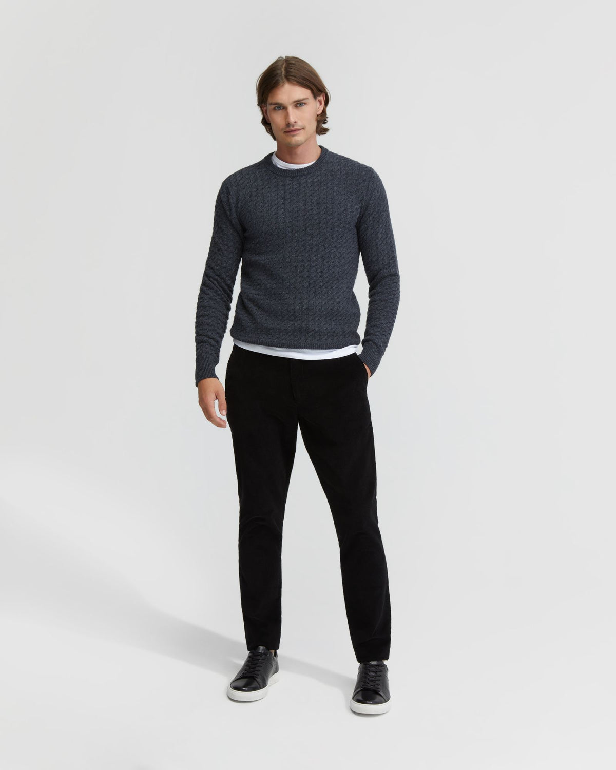 OTTO CABLE KNIT MENS KNITWEAR