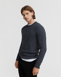 OTTO CABLE KNIT MENS KNITWEAR