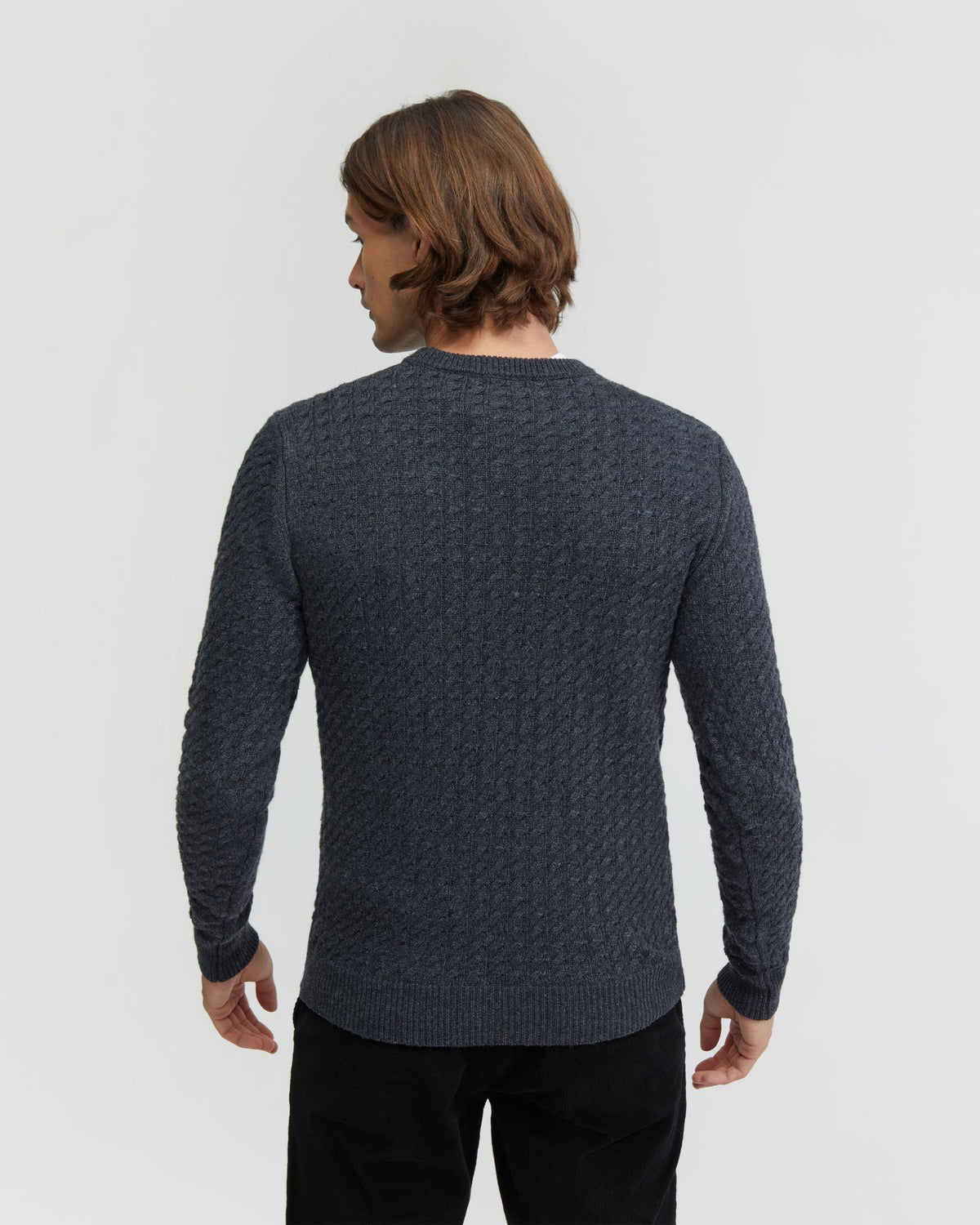 OTTO CABLE KNIT MENS KNITWEAR