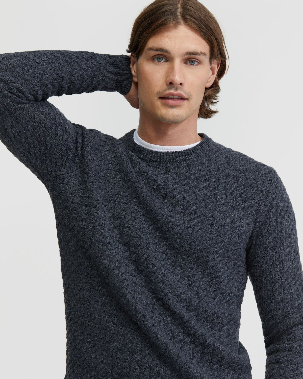 OTTO CABLE KNIT MENS KNITWEAR