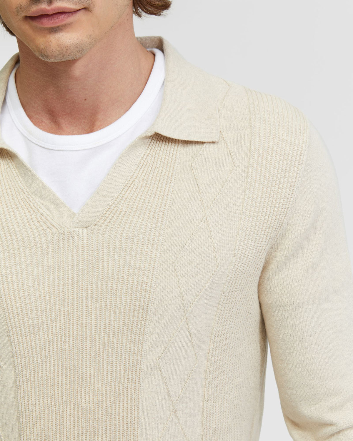 RUFUS POLO COLLAR KNIT MENS KNITWEAR