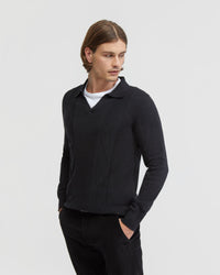 RUFUS POLO COLLAR KNIT MENS KNITWEAR