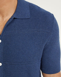 JACK COTTON KNITTED SHIRT MENS KNITWEAR