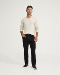 KANE COTTON RIB V-NECK KNIT MENS KNITWEAR