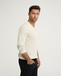 KANE COTTON RIB V-NECK KNIT MENS KNITWEAR