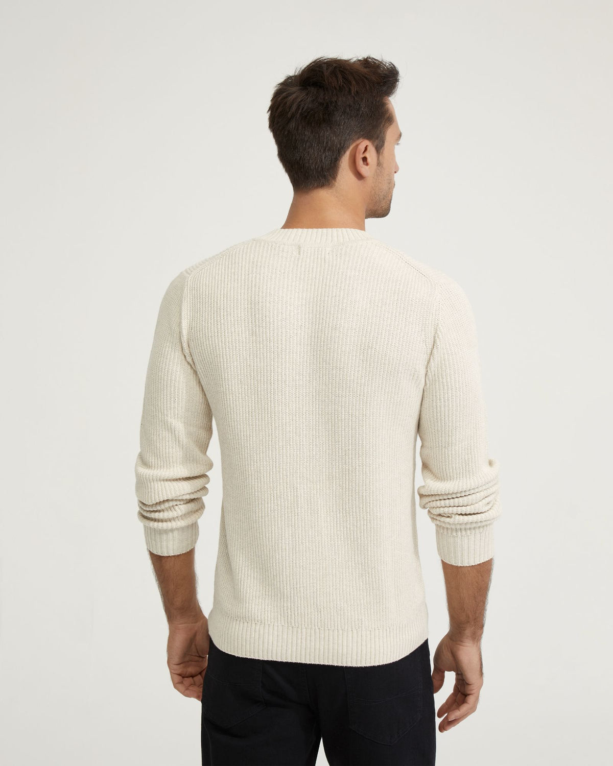 KANE COTTON RIB V-NECK KNIT MENS KNITWEAR