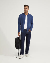 MILES KNITTED BOMBER JACKET MENS JACKETS AND COATS