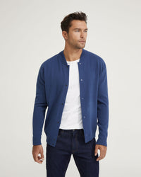 MILES KNITTED BOMBER JACKET MENS JACKETS AND COATS