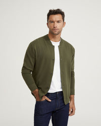 MILES KNITTED BOMBER JACKET MENS JACKETS AND COATS