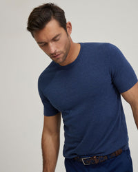 THEODORE CREW NECK KNITTED T-SHIRT MENS KNITWEAR