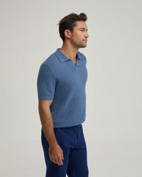 CORBIN COTTON KNITTED POLO MENS KNITWEAR