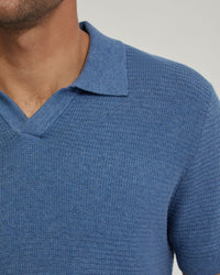 CORBIN COTTON KNITTED POLO MENS KNITWEAR