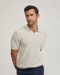 CORBIN COTTON KNITTED POLO MENS KNITWEAR