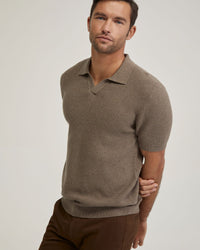 CORBIN COTTON KNITTED POLO MENS KNITWEAR