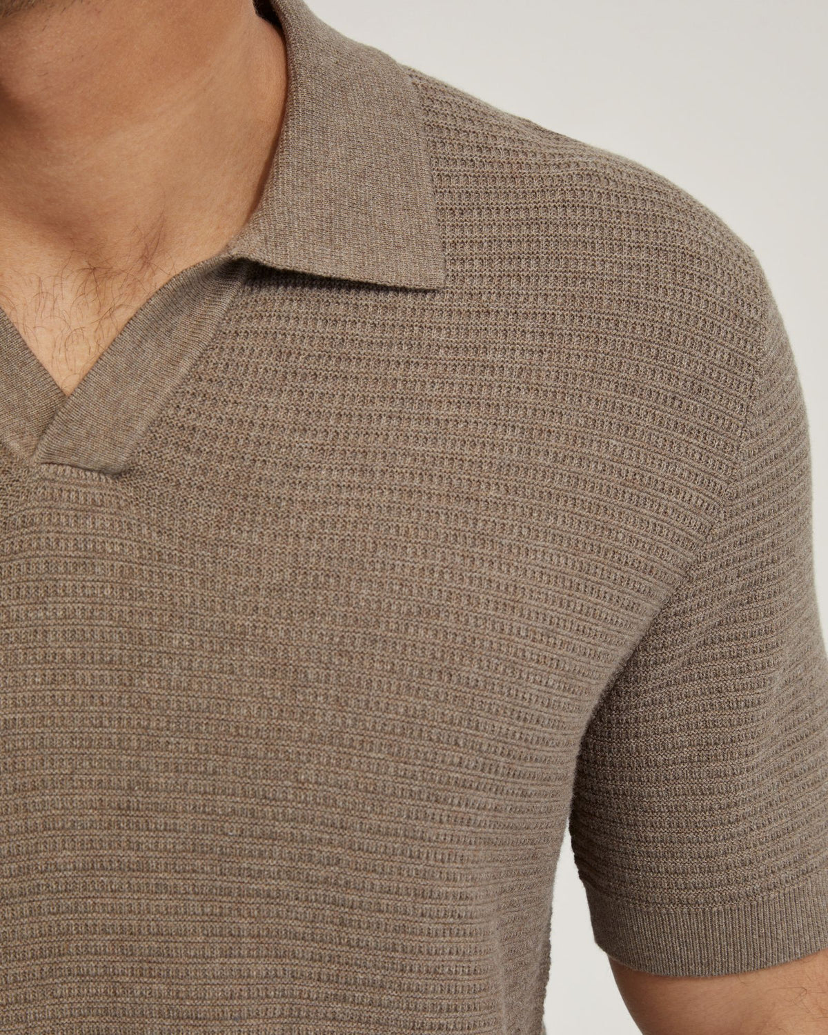 CORBIN COTTON KNITTED POLO MENS KNITWEAR