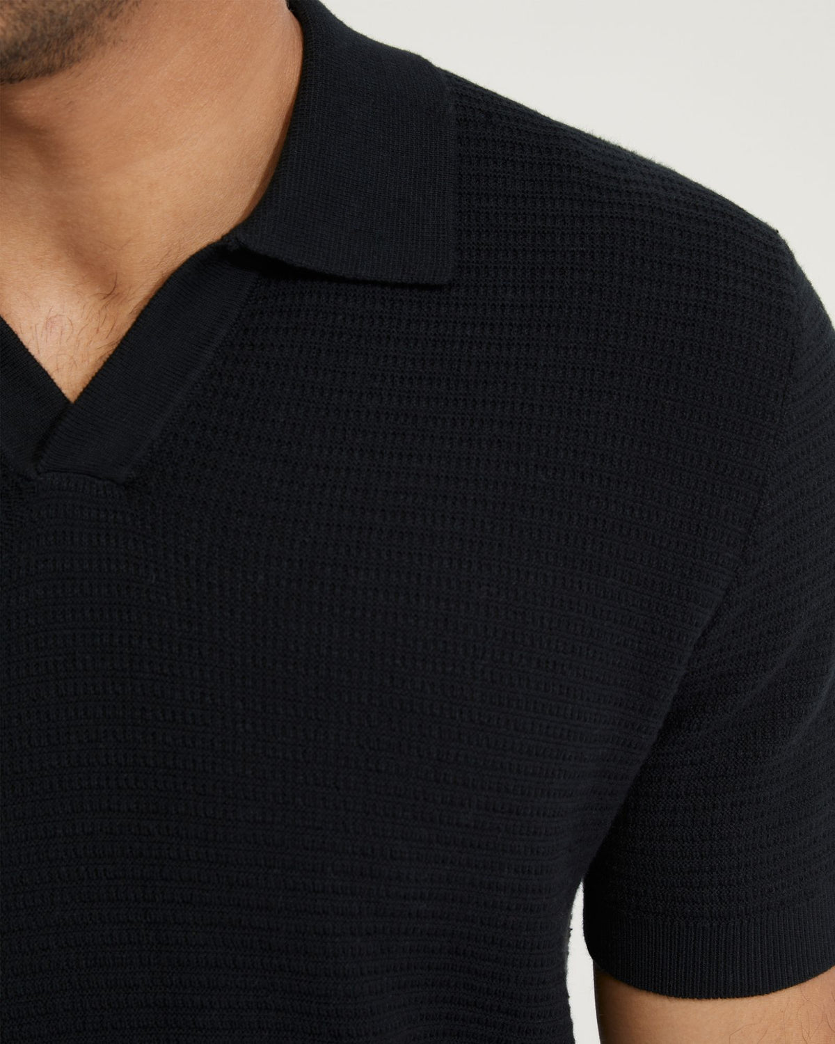 CORBIN COTTON KNITTED POLO MENS KNITWEAR