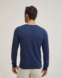 TIPPING V-NECK KNITTED TOP MENS KNITWEAR