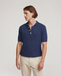 Harrison Cable Knit Polo - Available ~ 1-2 weeks MENS KNITWEAR