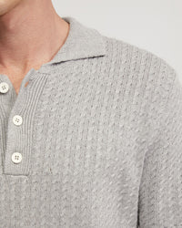 Harrison Cable Knit Polo - Available ~ 1-2 weeks MENS KNITWEAR